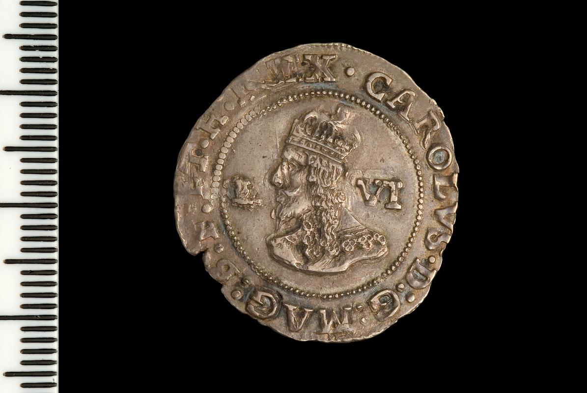 Charles I , Sixpence, Bristol