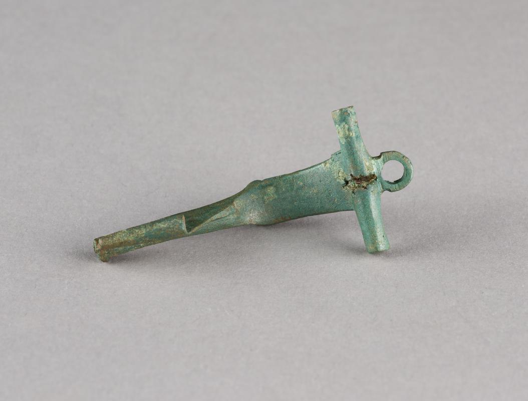 Roman copper alloy T shaped brooch