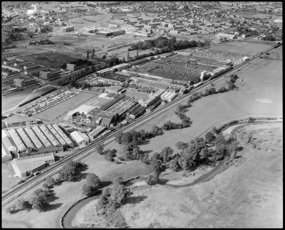 Aerial view of Girlings factory, Cwmbran.