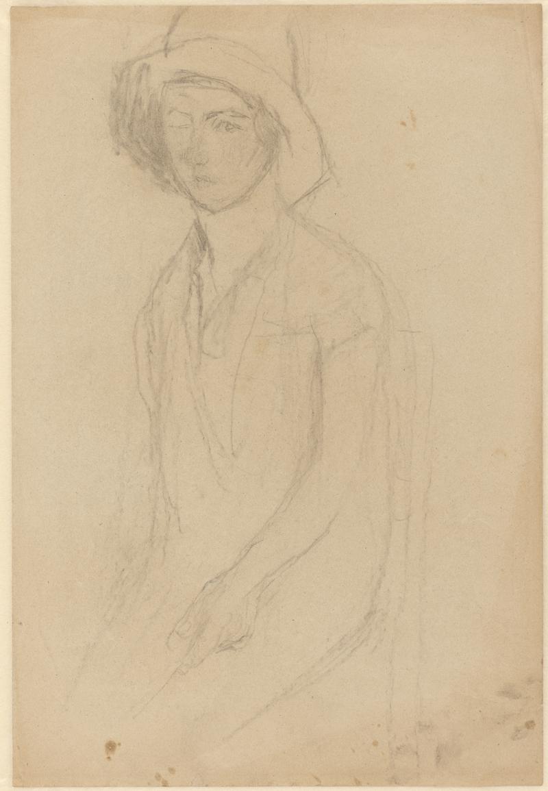 Woman with cloche hat
