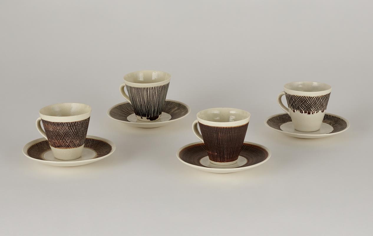 Group of 4 Cups and Saucers