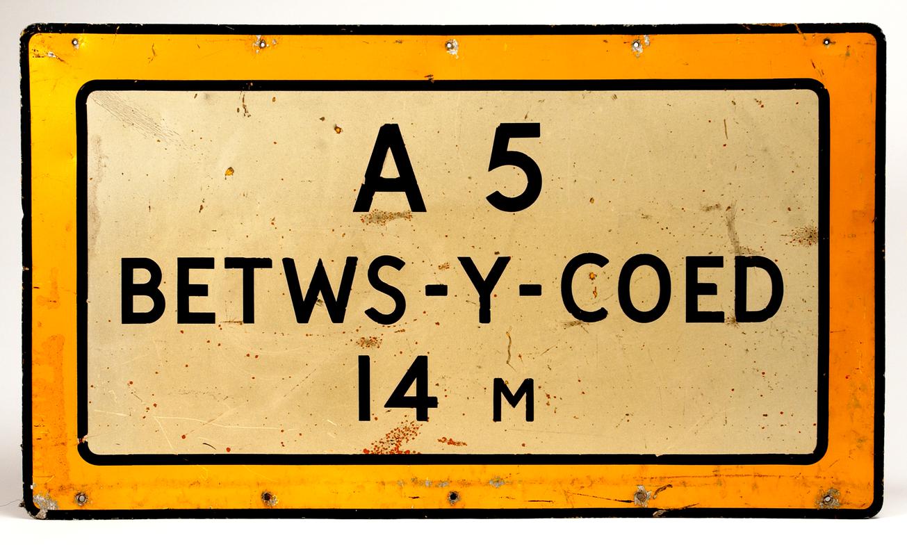 Road Sign : &quot;A5 Bettws-y-Coed&quot;