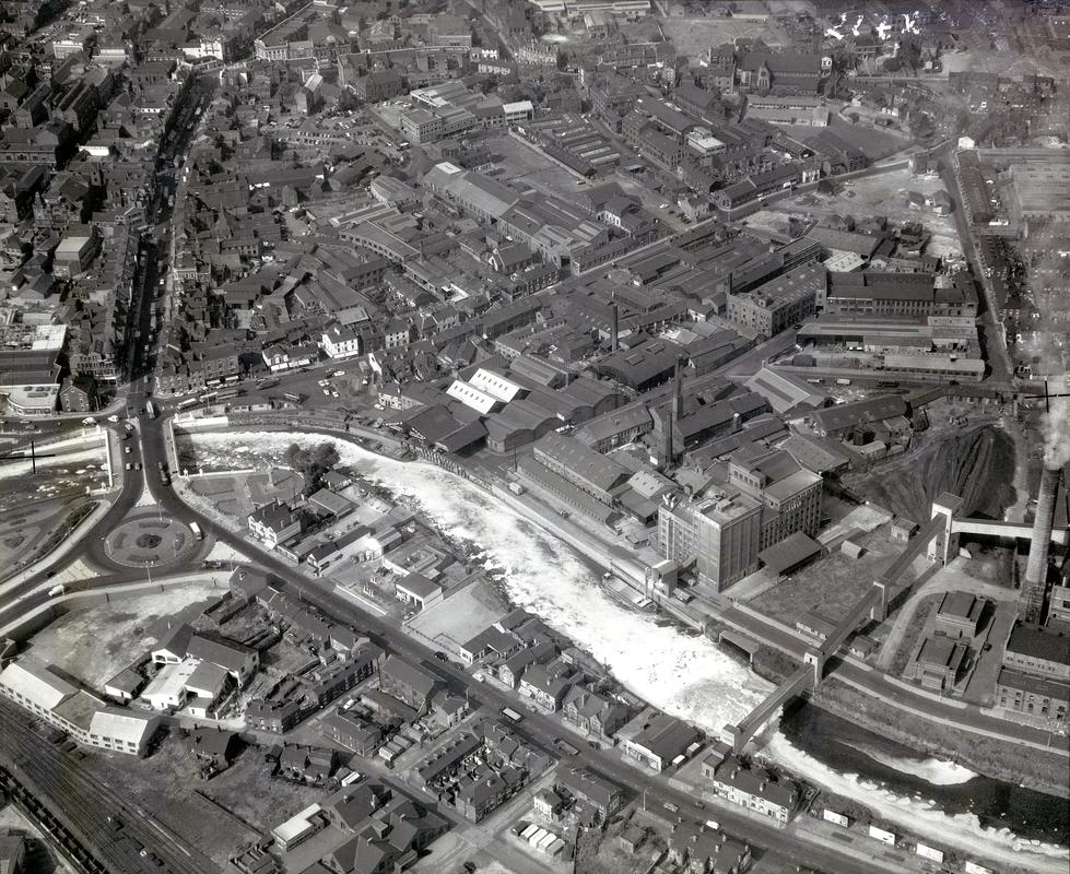 Warrington aerial view