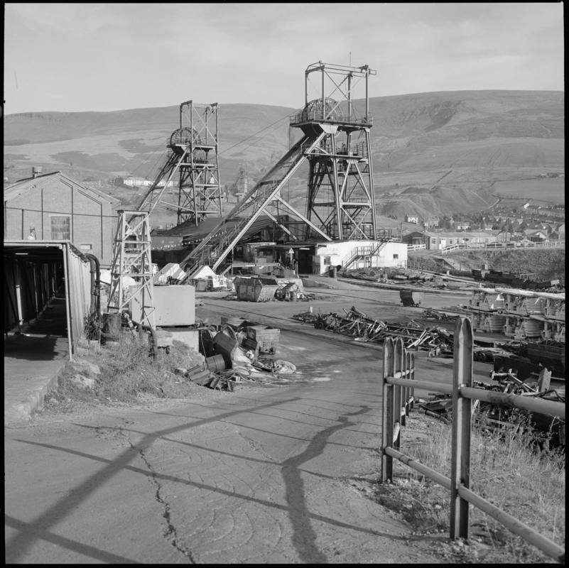 Black and white film negative showing a surface view of Western Colliery . &#039;Western&#039; is transcribed from original negative bag.  Appears to be identical to 2009.3/2904.