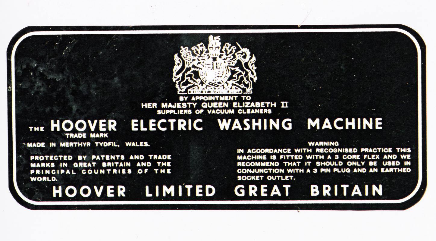 Hoover 'Keymatic' automatic washing machine - Collections Online