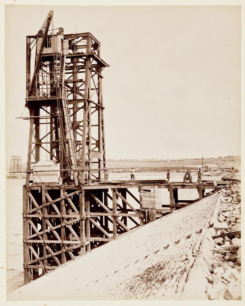 Barry Dock construction, photograph