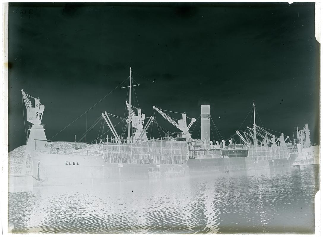 S.S. ELNA, glass negative