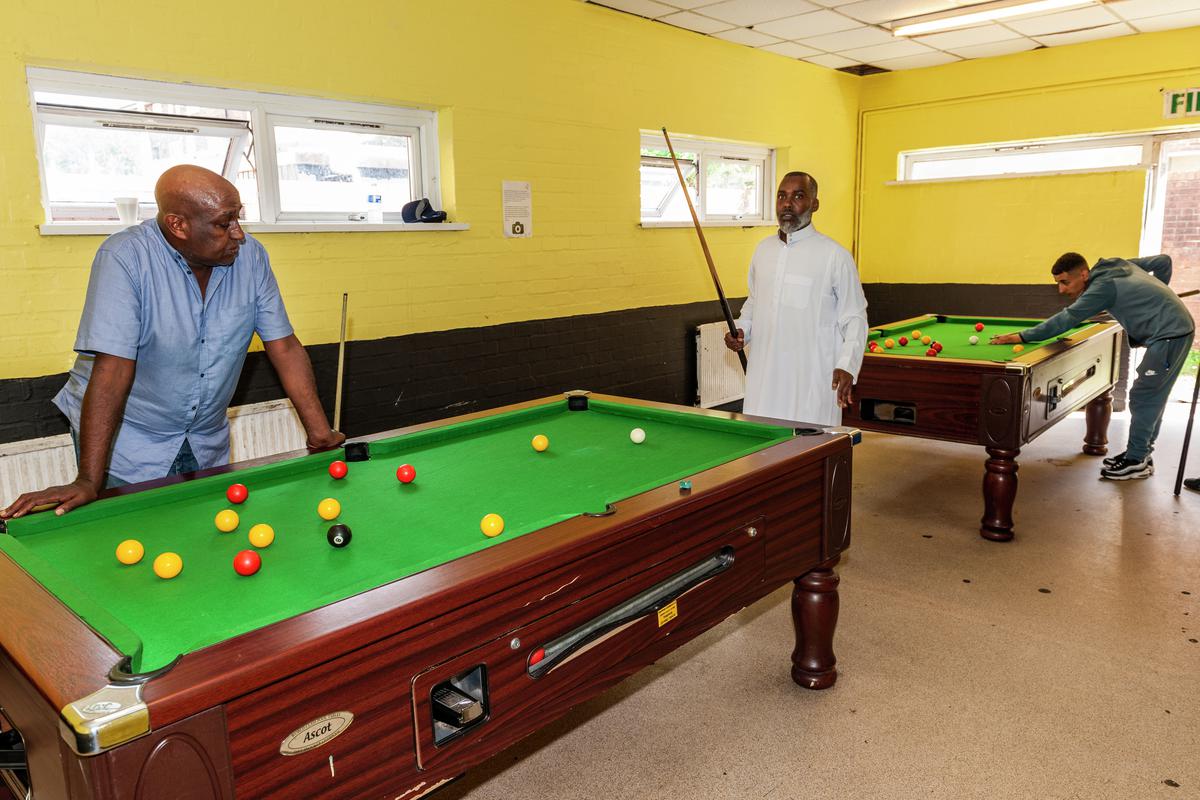 Awil and Abdi  Play area of paddle steamer café