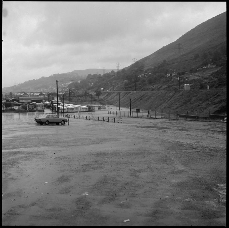 Black and white film negative showing a surface view of Marine Colliery.  &#039;Marine&#039; is transcribed from original negative bag.