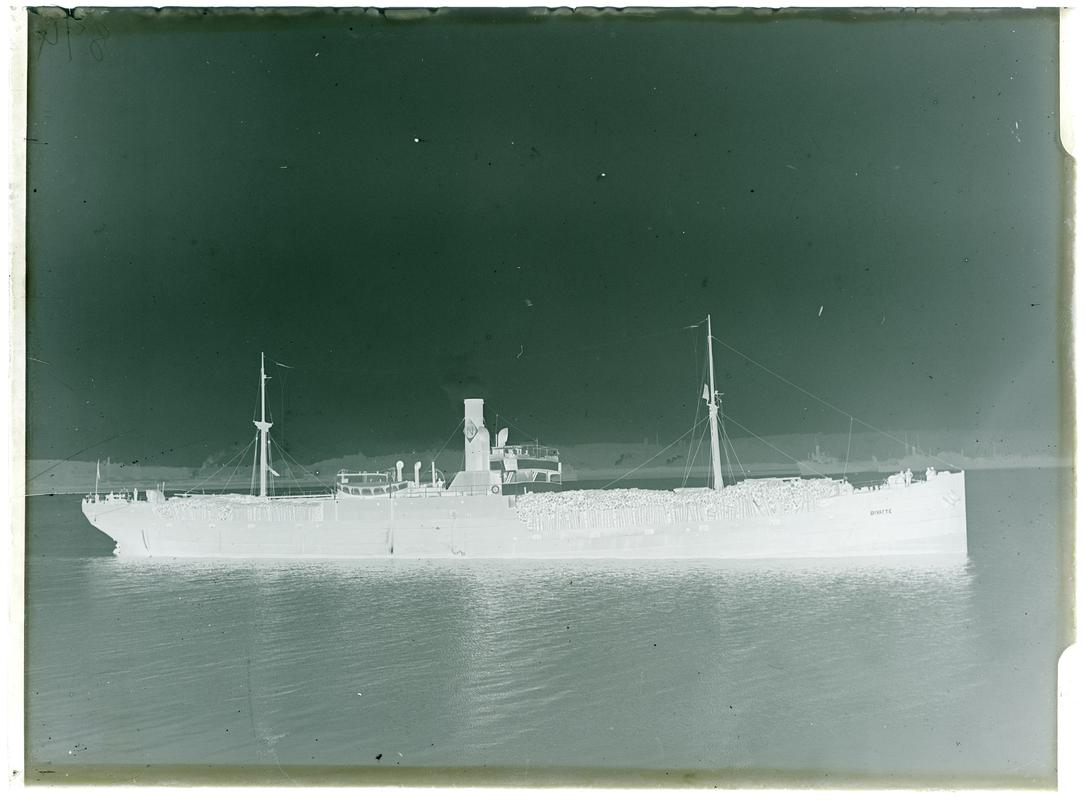S.S. DIVATTE, glass negative