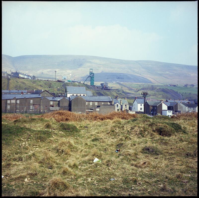 Colour film negative showing a general view of Western Colliery. &#039;Western&#039; is transcribed from original negative bag.