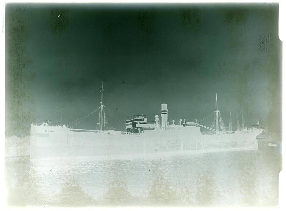 S.S. EVERHOPE, glass negative