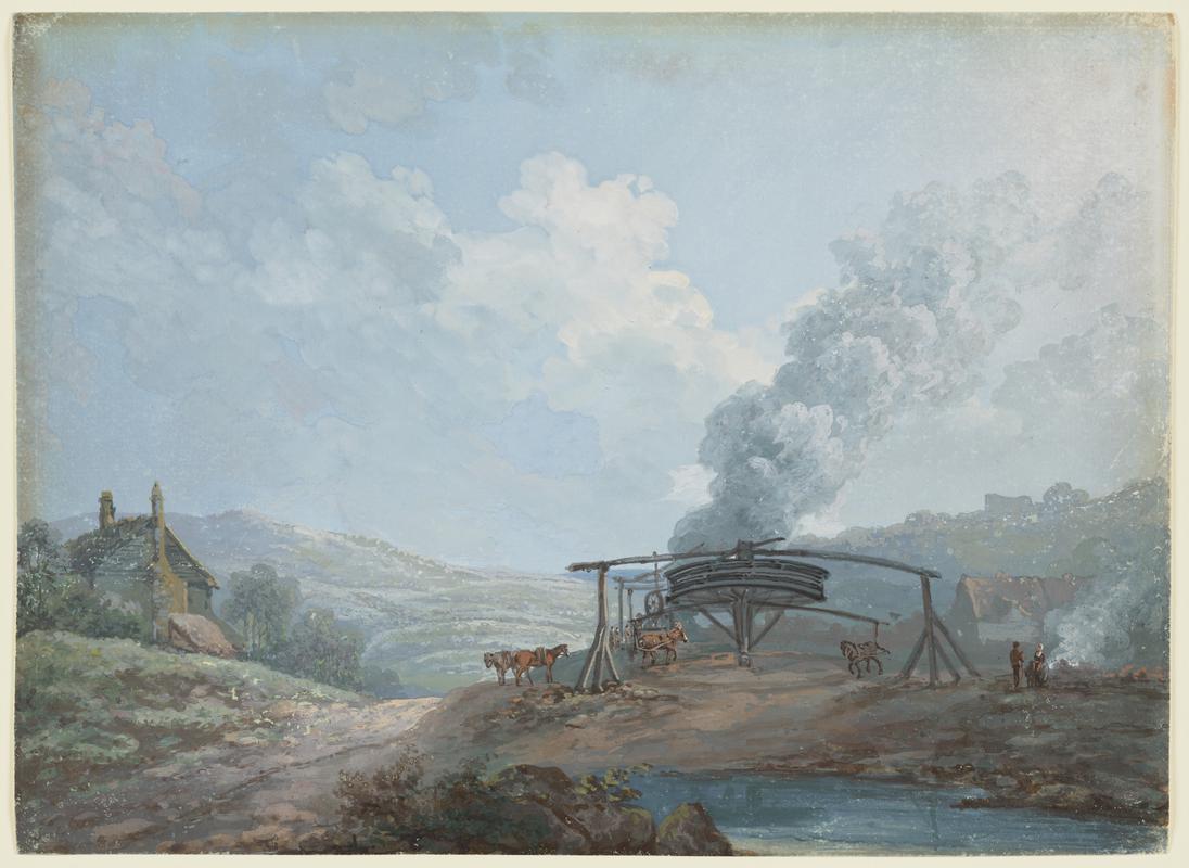 Landscape with a mine