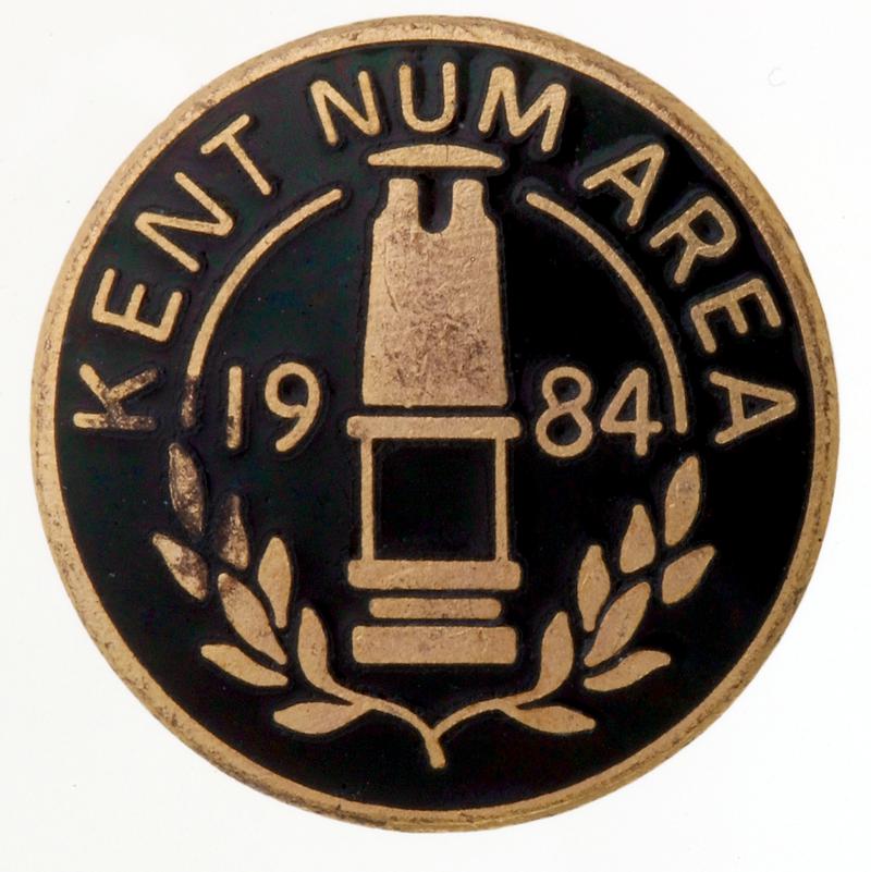 N.U.M &quot;Kent Area 1984&quot; lapel badge