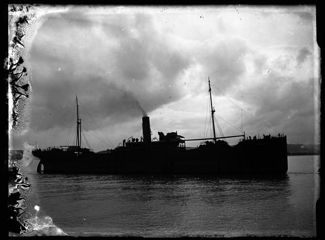 Starboard broadside view of S.S. SURAT, c.1933.