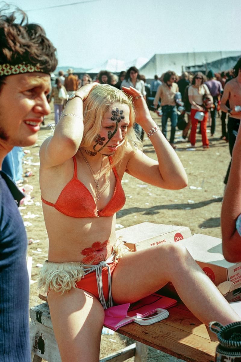 GB. ENGLAND. Isle of Wight Festival. Pop-festivals bring out the wildest forms of dress sense. 1969.