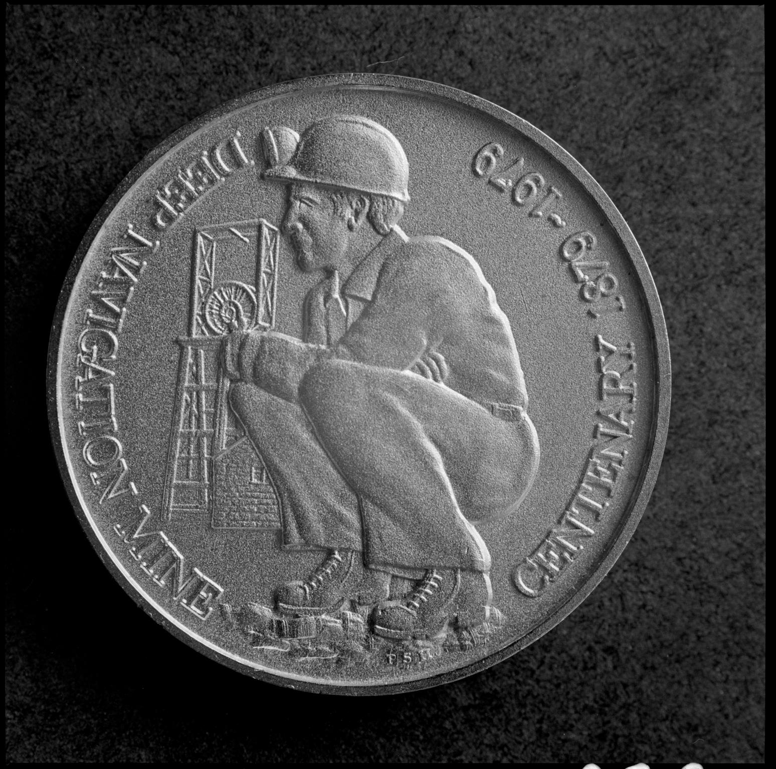 Deep Navigation centenary medallion, film negative