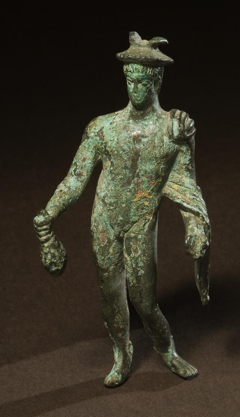 Roman copper alloy figurine of Mercury