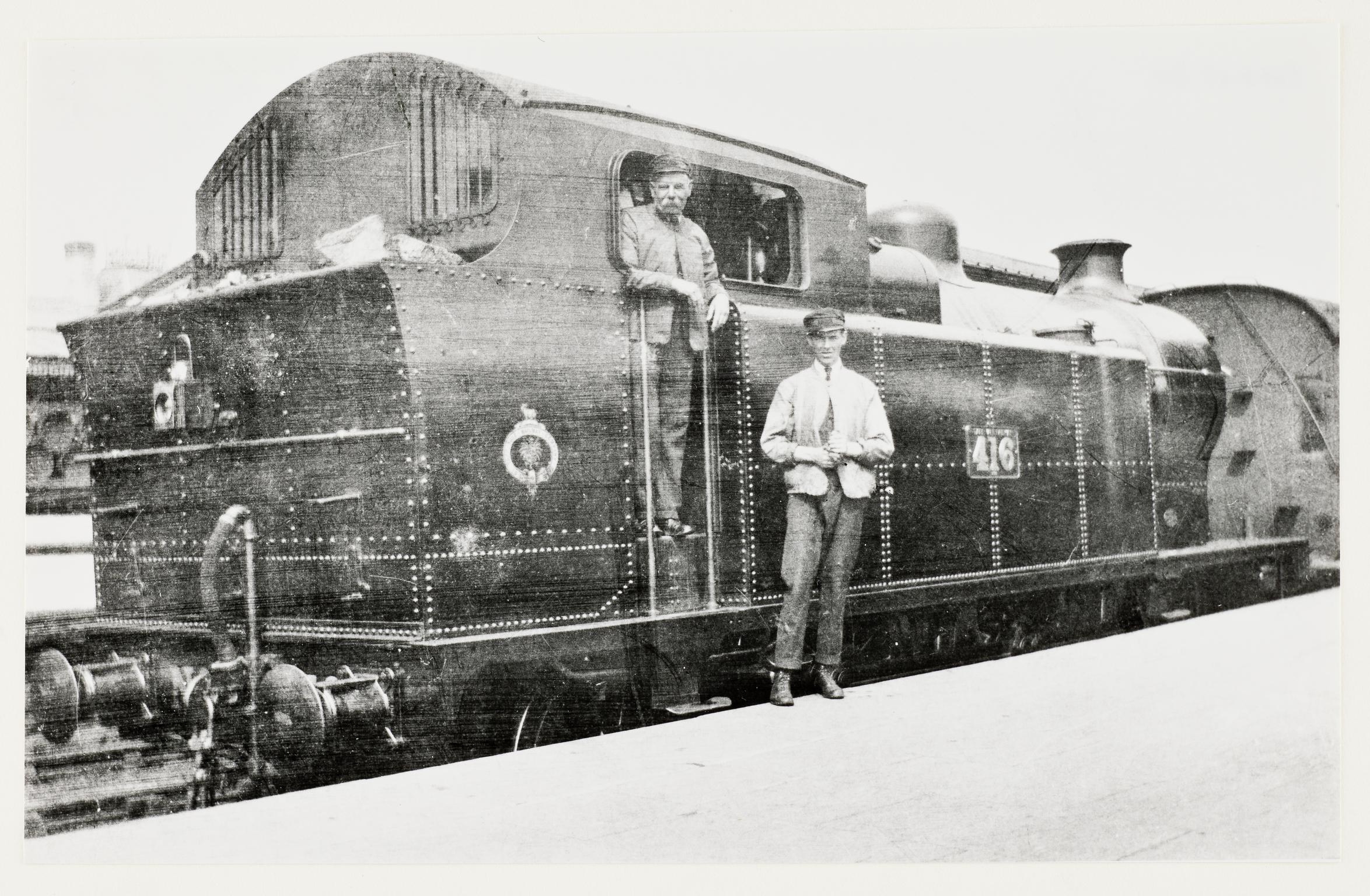 Taff Vale Railway locomotive, photograph