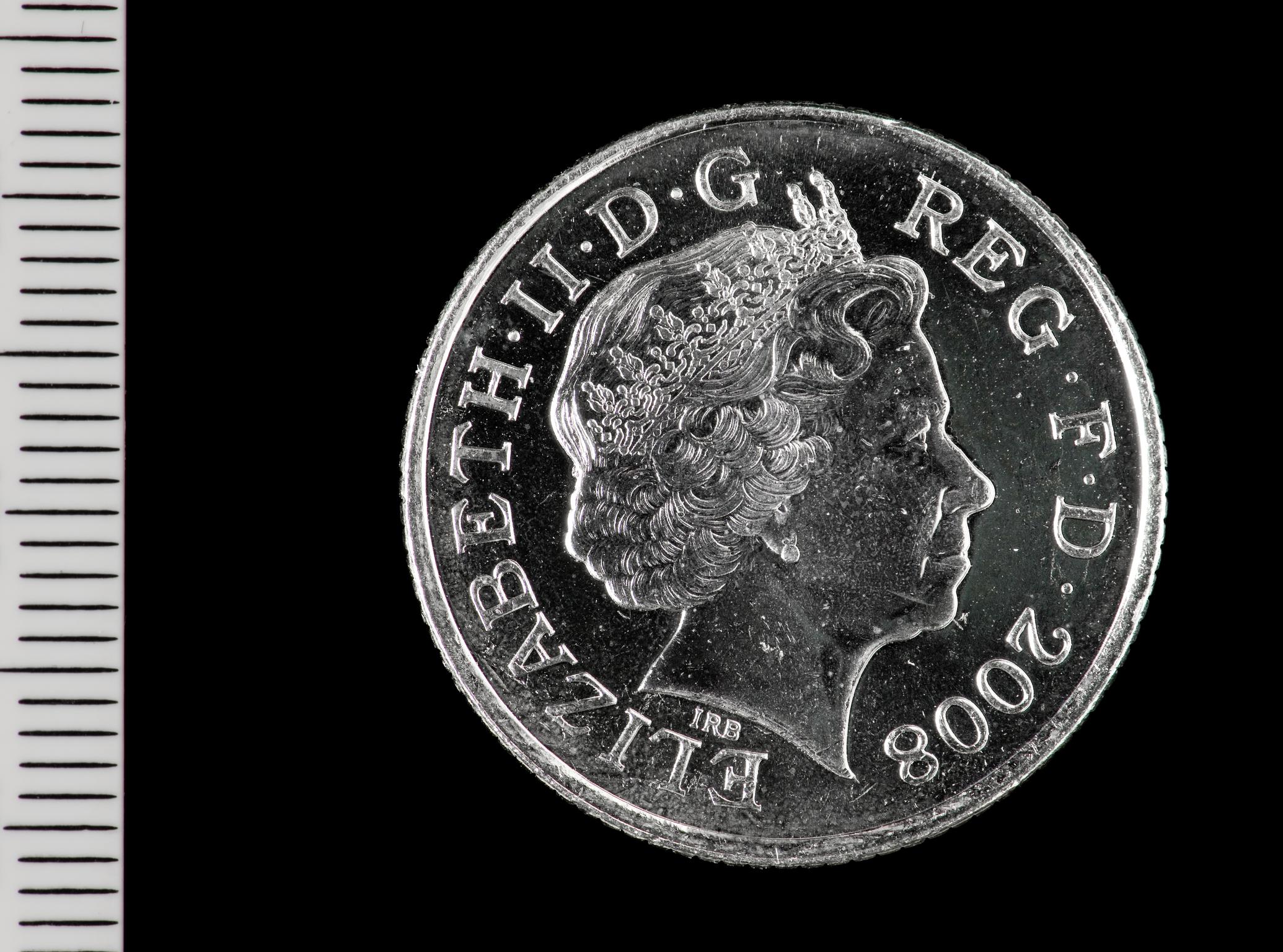 Elizabeth II ten pence (Royal Arms design)