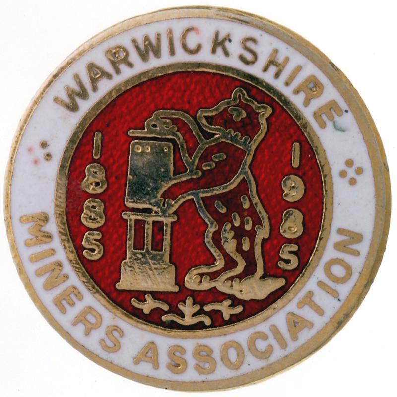 Warwickshire Miners Association 1885-1985 Lapel Badge