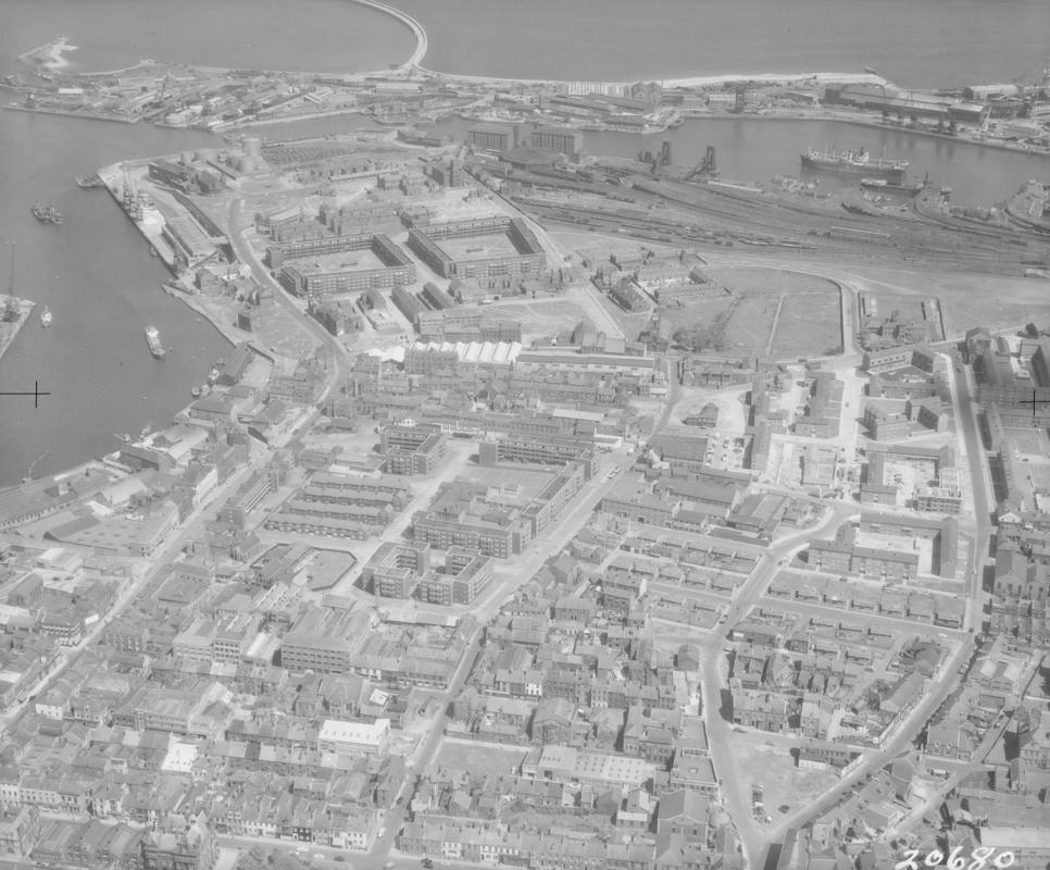 Sunderland, part of East End showing River Wear Commissioner&#039;s Dock Estate