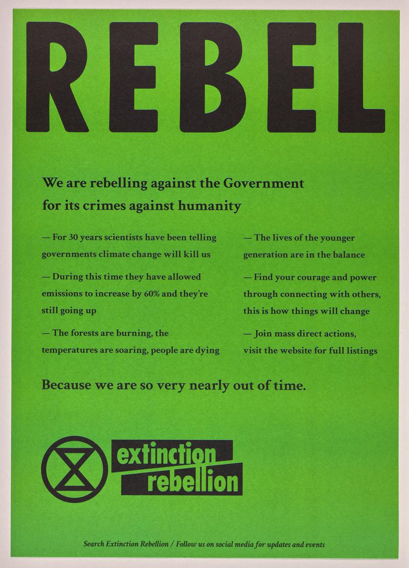 Extinction Rebellion 2019 Cardiff hand outs / posters