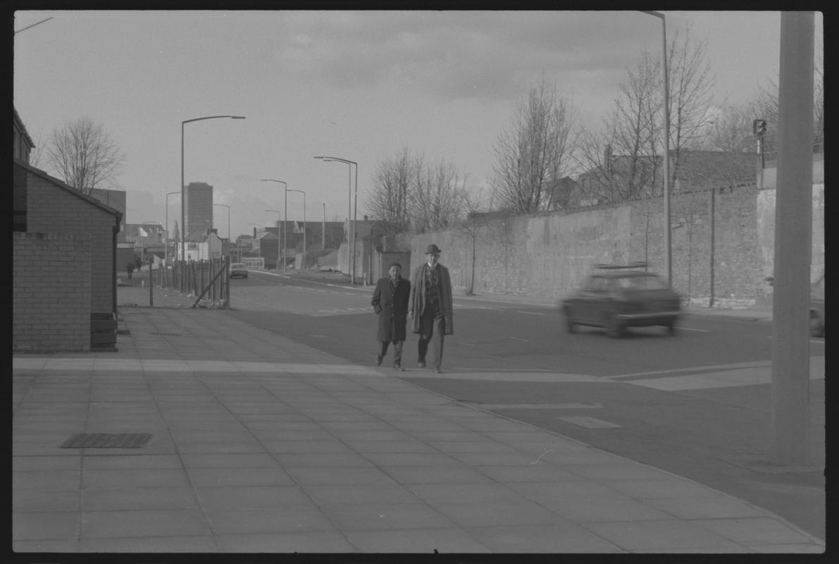 Bute Street, not far from St Mary&#039;s Church looking north.