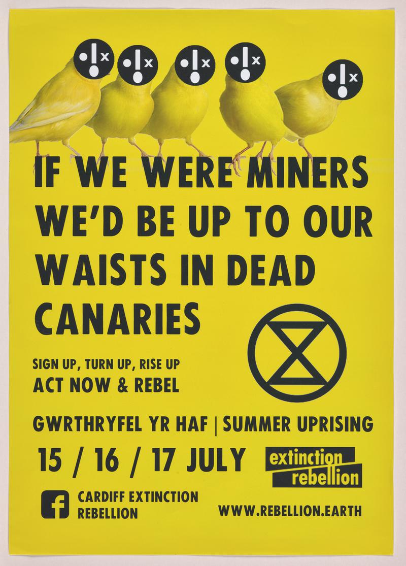 Extinction Rebellion 2019 Cardiff hand outs / posters