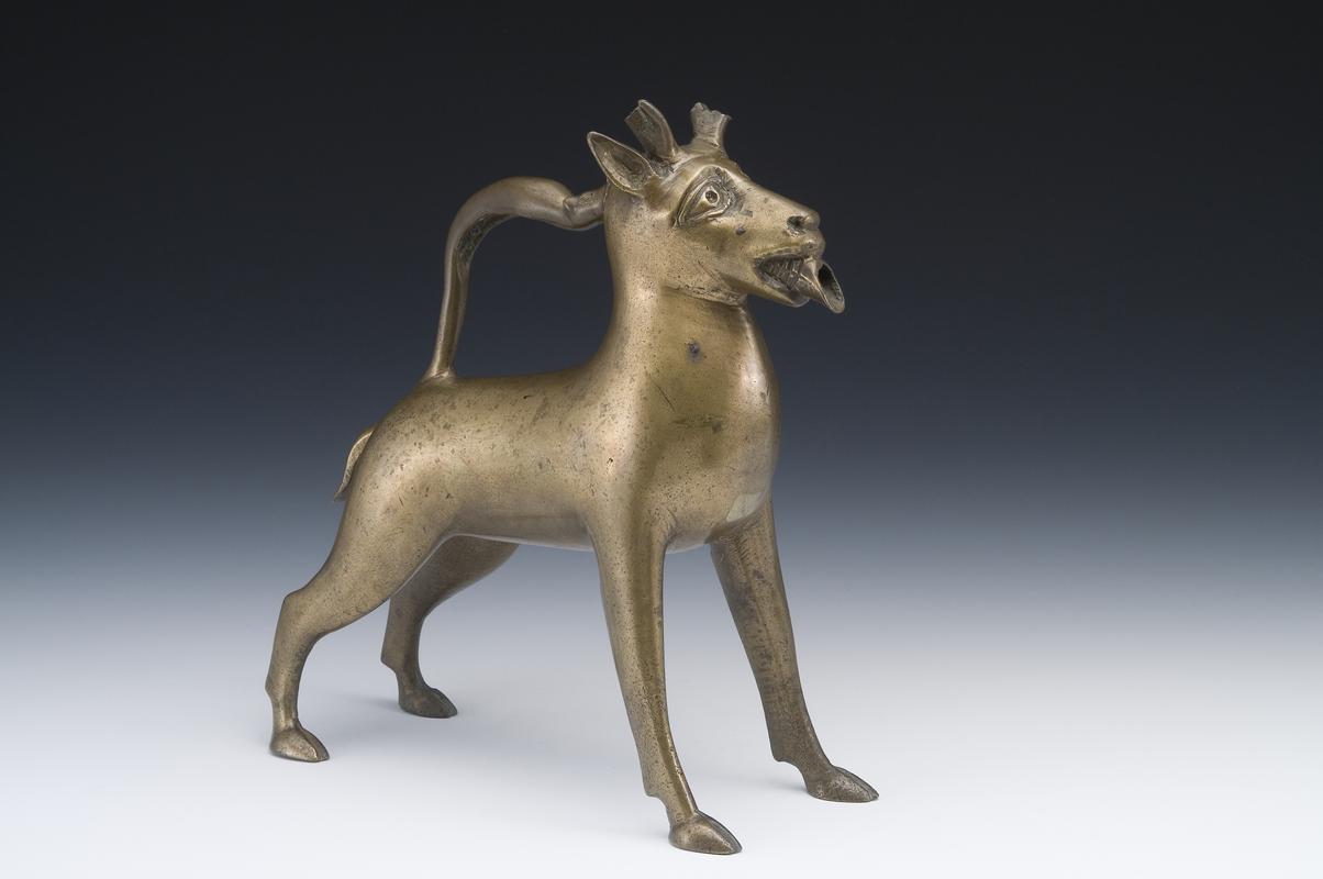 Medieval copper alloy aquamanile