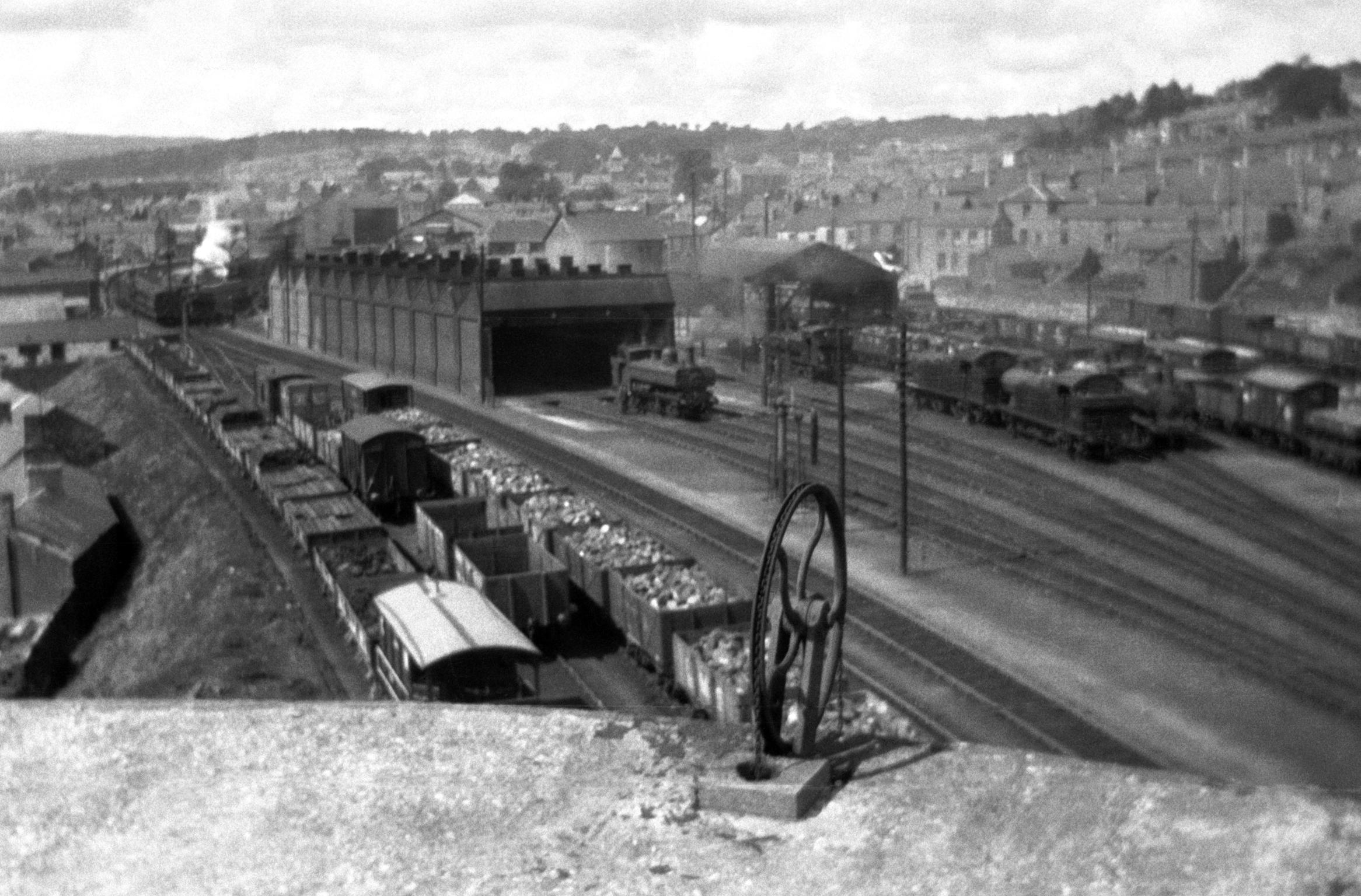 Merthyr loco. yard, 1932, negative