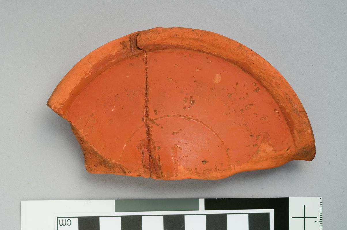 samian plate, base