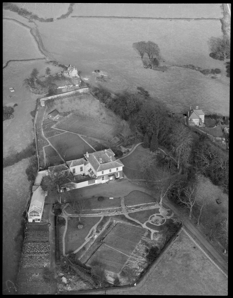 Aerial view of a private house, Lydney.