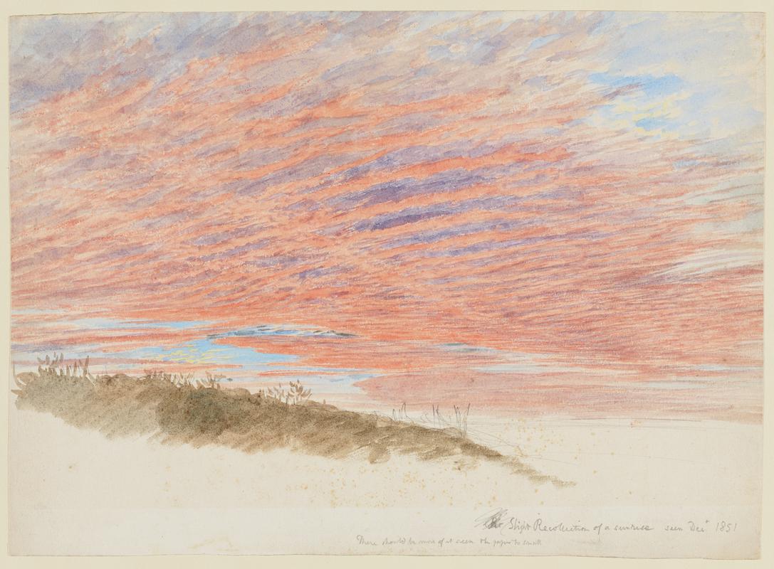 Slight Recollection of a Sunrise seen Dec. 1851