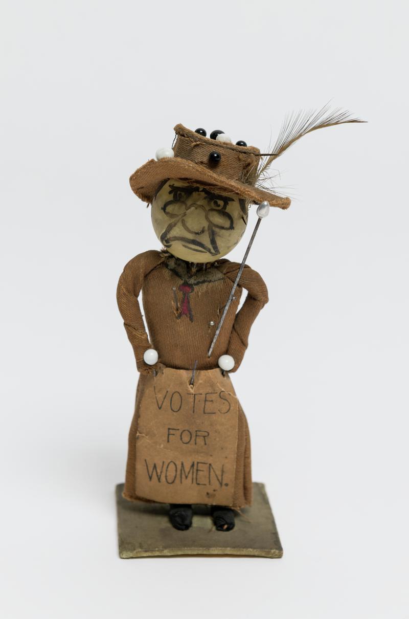 anti-suffragette doll