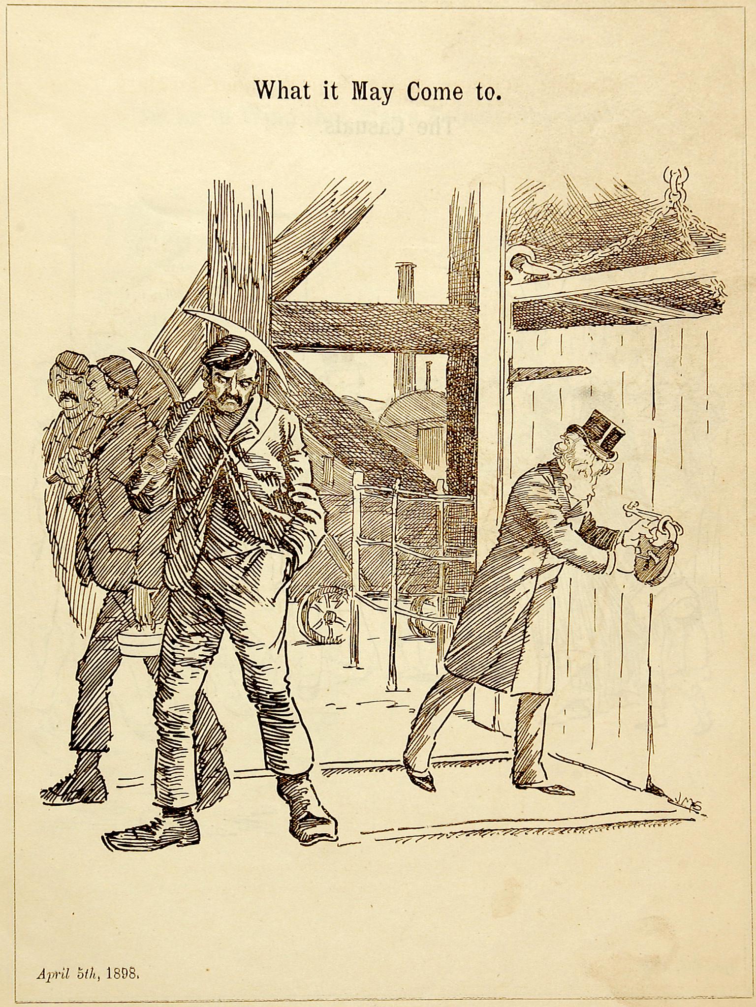 Cartoons of the Welsh Coal Strike April 1st to Sept. 1st, 1898 (booklet)