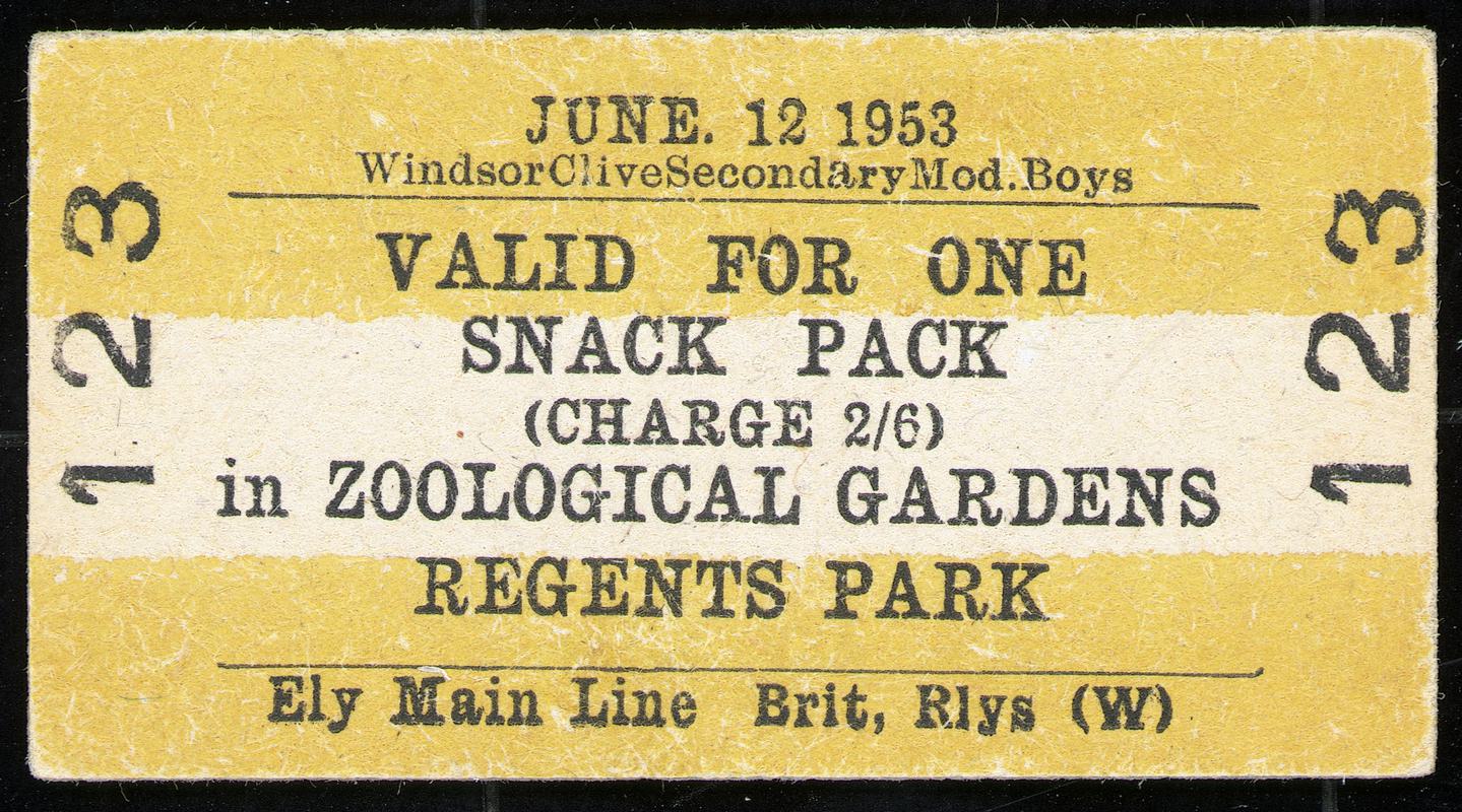 British Railways ticket