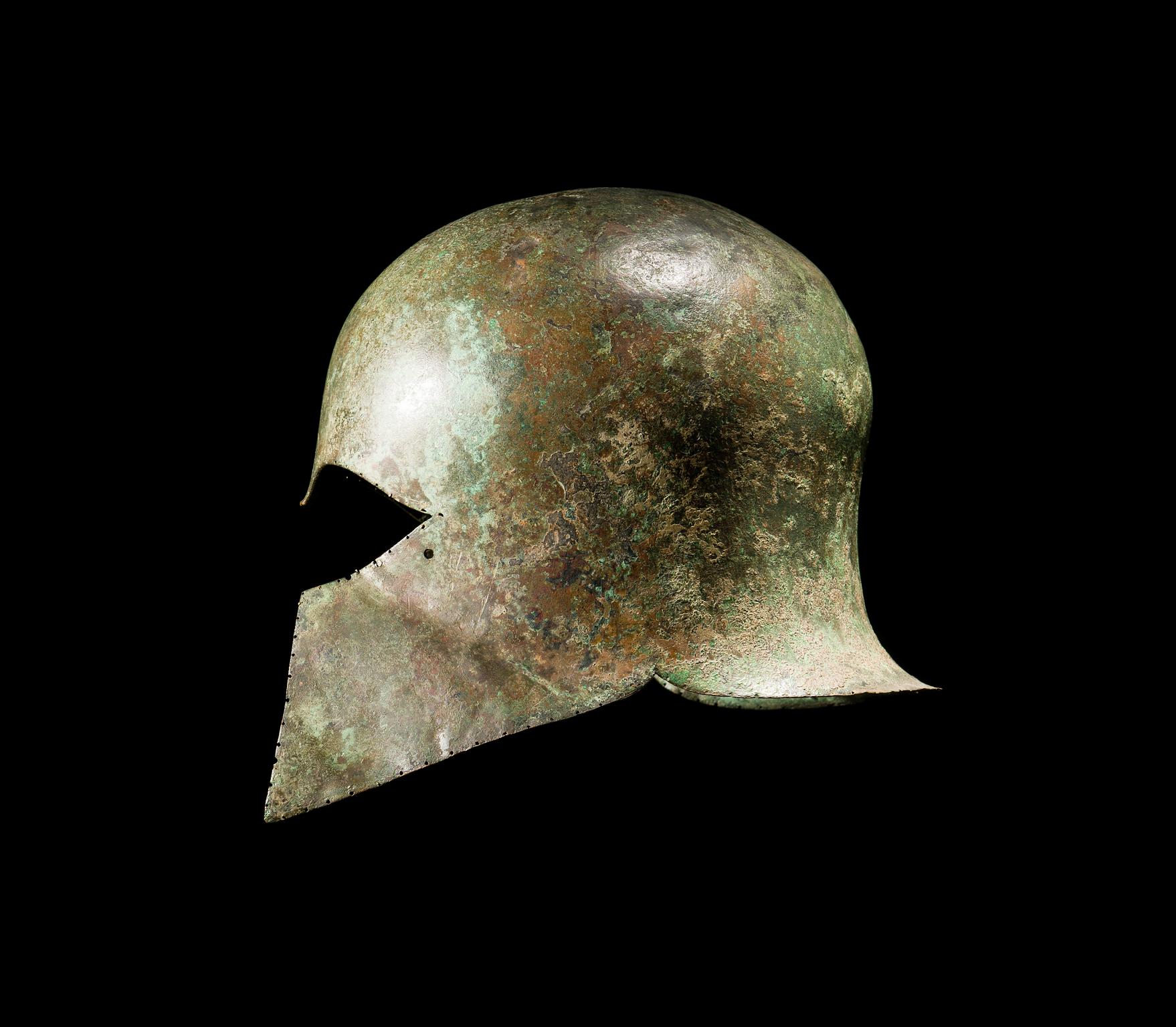 Greek copper alloy helmet