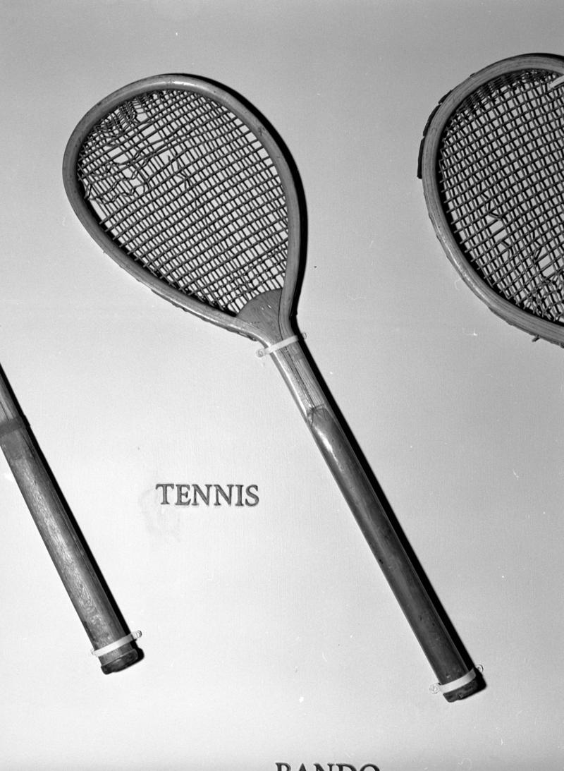 19th Century Tennis Racket, Brecon (57.91/2)