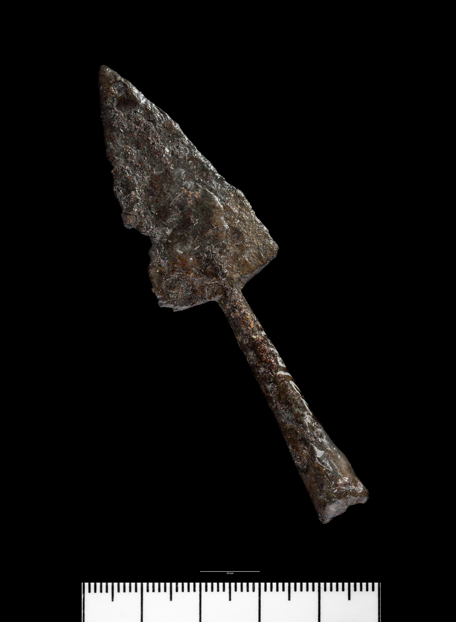 Medieval iron socketed arrowhead