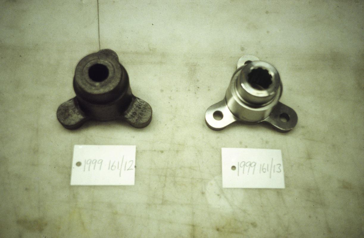 Two unidentified car components