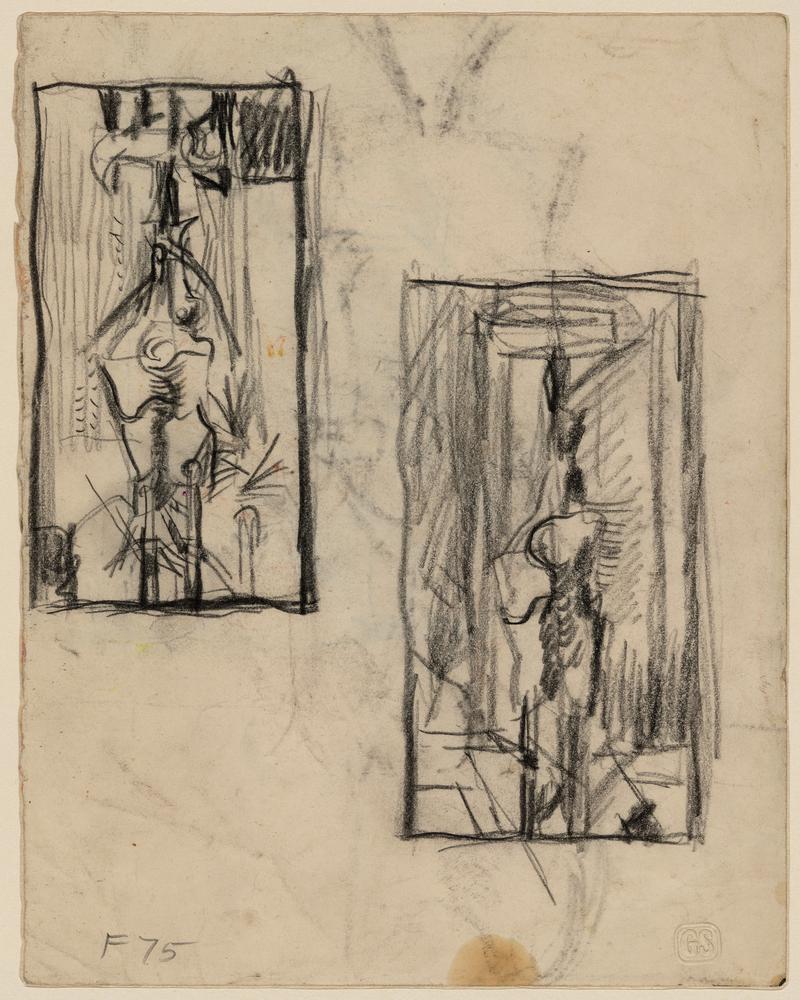 Two standing forms, study