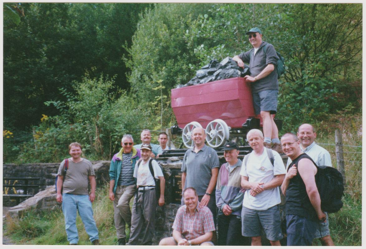South Wales Group of the Gay Outdoor Club walk in the Rhondda Valley, September 2000.