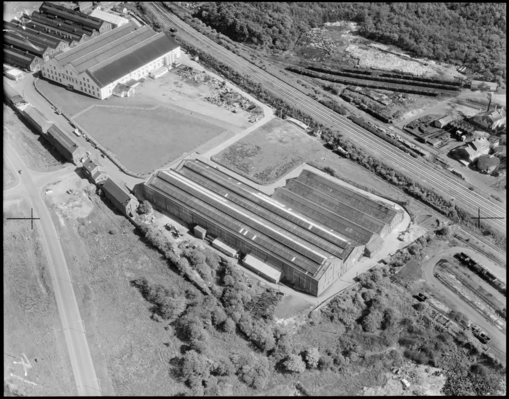 Aerial view of Ryan Engineering factory, Harold Wilson Estate.