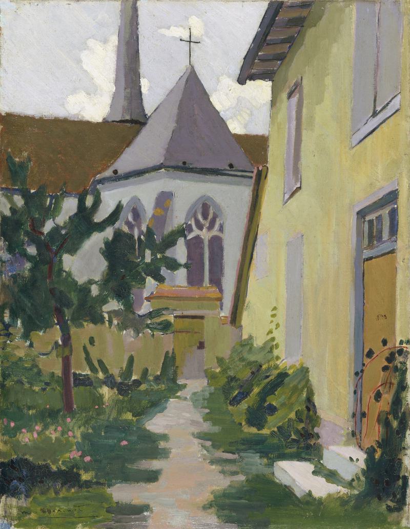 The church of Noës, overcast weather