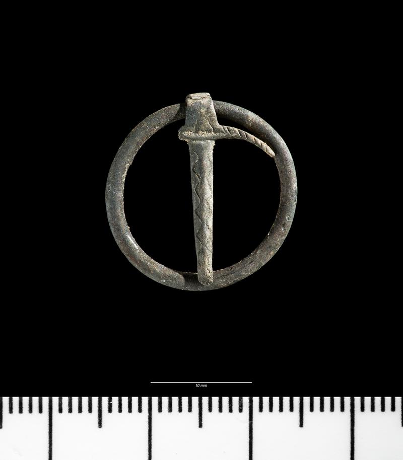 Medieval silver annular brooch from Penllyn