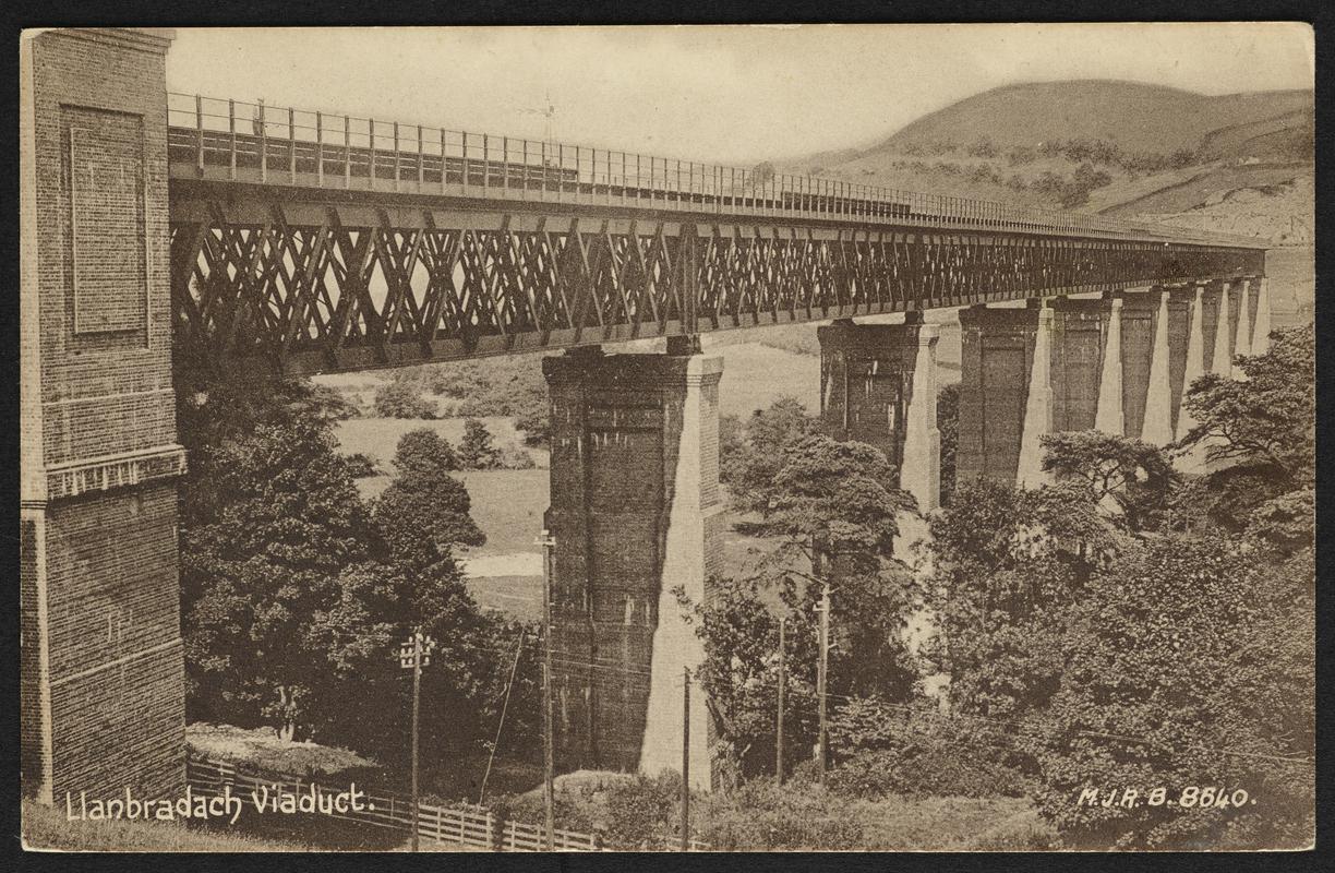 Llanbradach Viaduct (postcard)