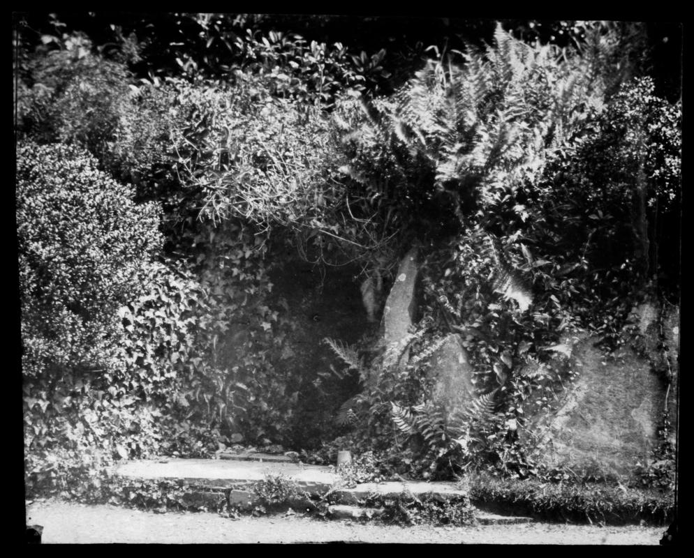 Penllergare, well and rockery, negative