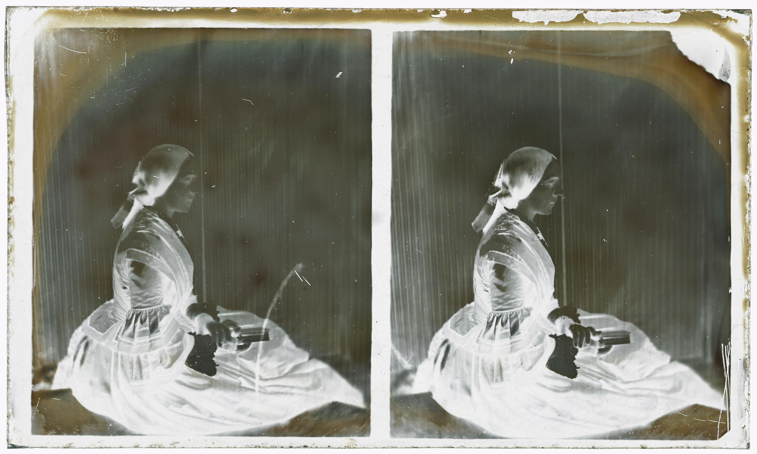 Thereza Llewelyn, glass negative