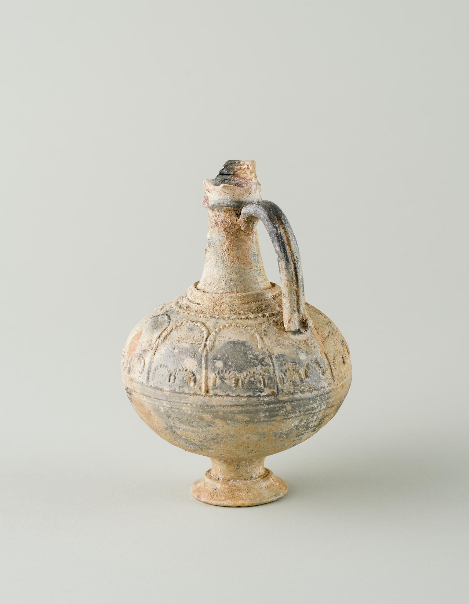Roman pottery bottle
